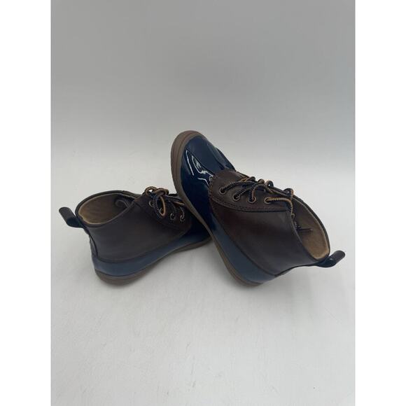 Baby Deer Unisex Kids' NEW Toddler Duck Boots Brown/Blue US Size 9 Medium NIB - Picture 8 of 10